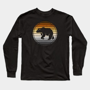 Gay Bear Pride Horizon Silhouette Long Sleeve T-Shirt